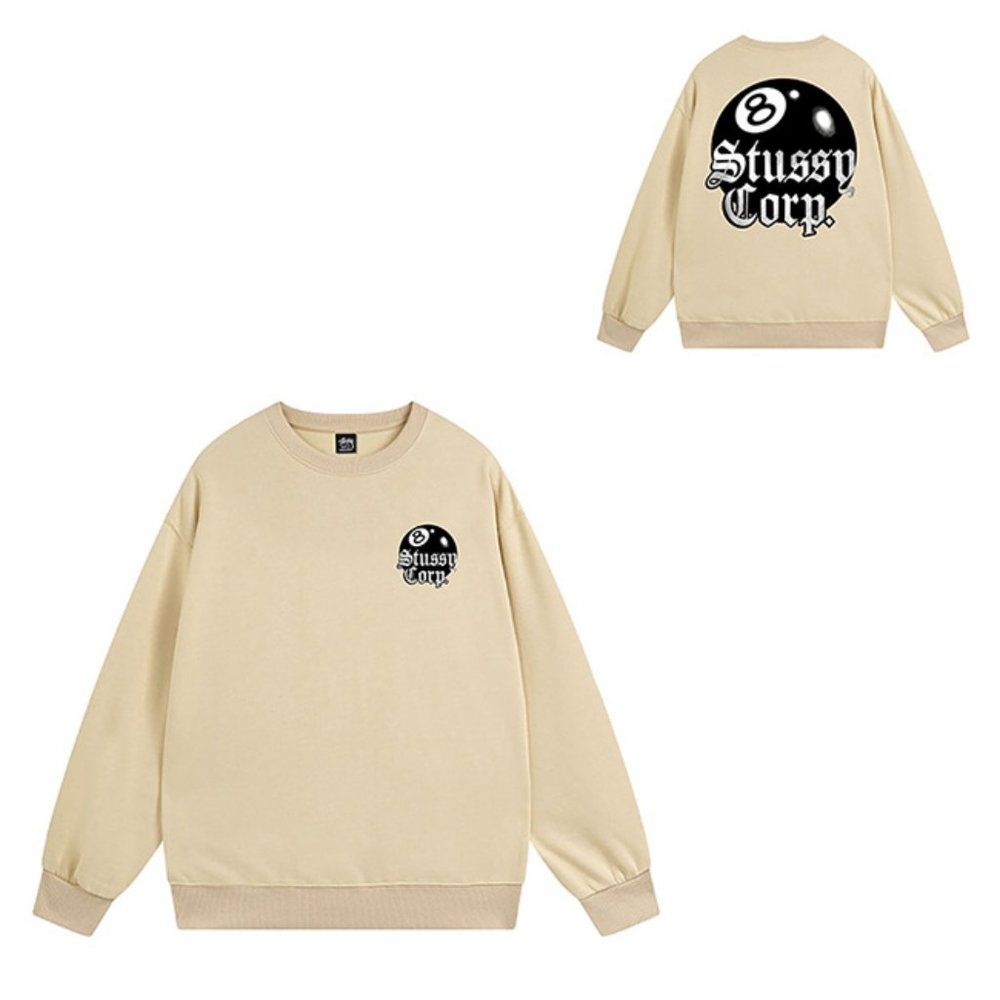 Stussy Sweatshirt 8 Ball Crew Sweat Apricot